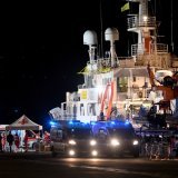Au total, 144 personnes ont pu débarquer du Humanity 1, navire sous drapeau allemand, au port de Catane.